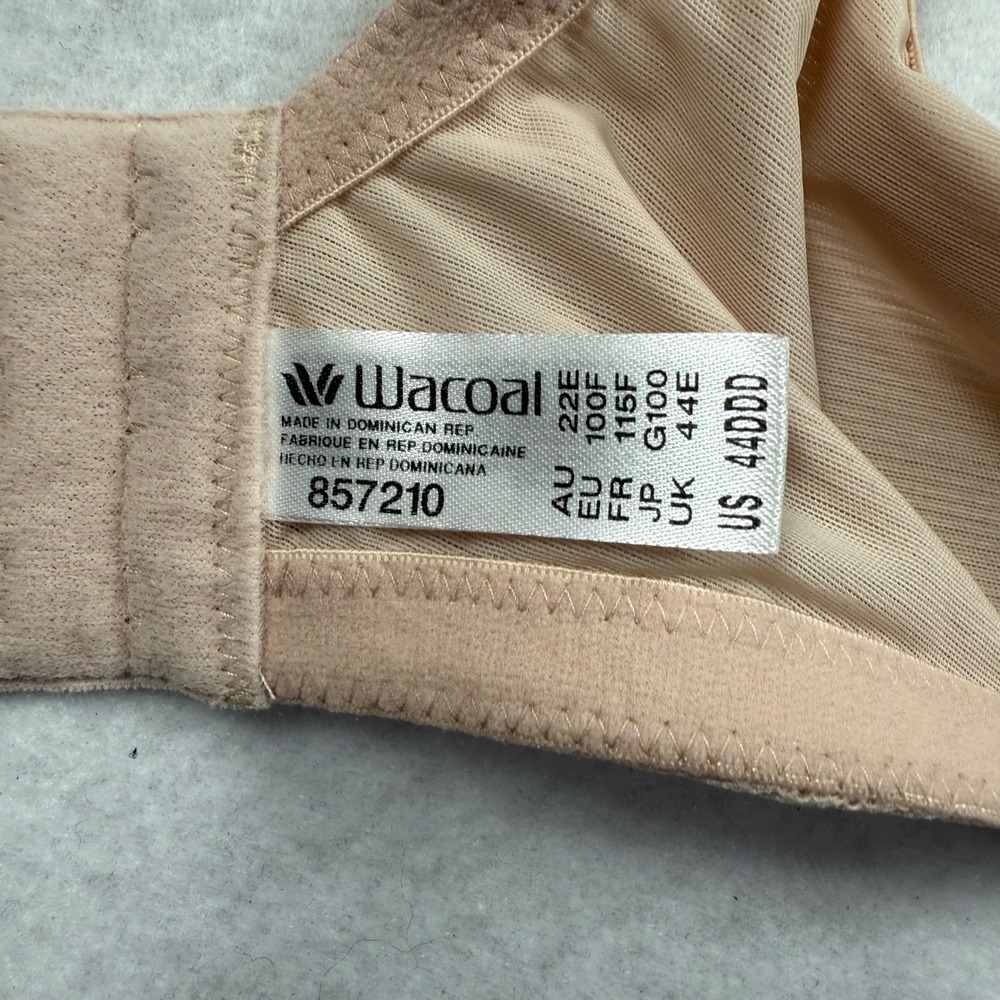 Wacoal Visual Effects Minimizer Bra Womens 44DDD Nude Lace Underwire 857210 New - Picture 4 of 8